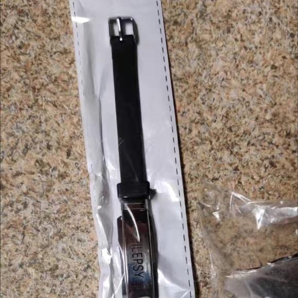 🔴 CLEARANCE🔖NWT 🏥 BLACK & STAINLESS STEEL EMERGENCY “PACEMAKER” MEDICAL BRACELET - Picture 5 of 7